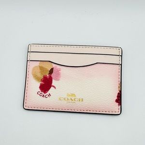 Coach Field Flora Card Case Wallet NEW WITH TAG